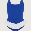 Hunza G Kids - 7-12 Yrs-Kids Denise Swim - Royal Blue