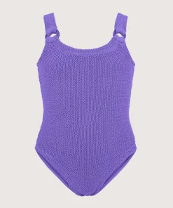 Hunza G Kids - 7-12 Yrs-Kids Domino Swim - Lilac