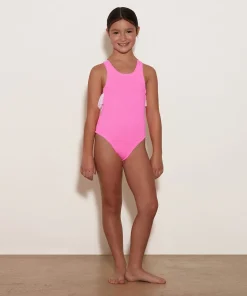Hunza G Kids - 7-12 Yrs-Kids Lara Swim - Bubblegum