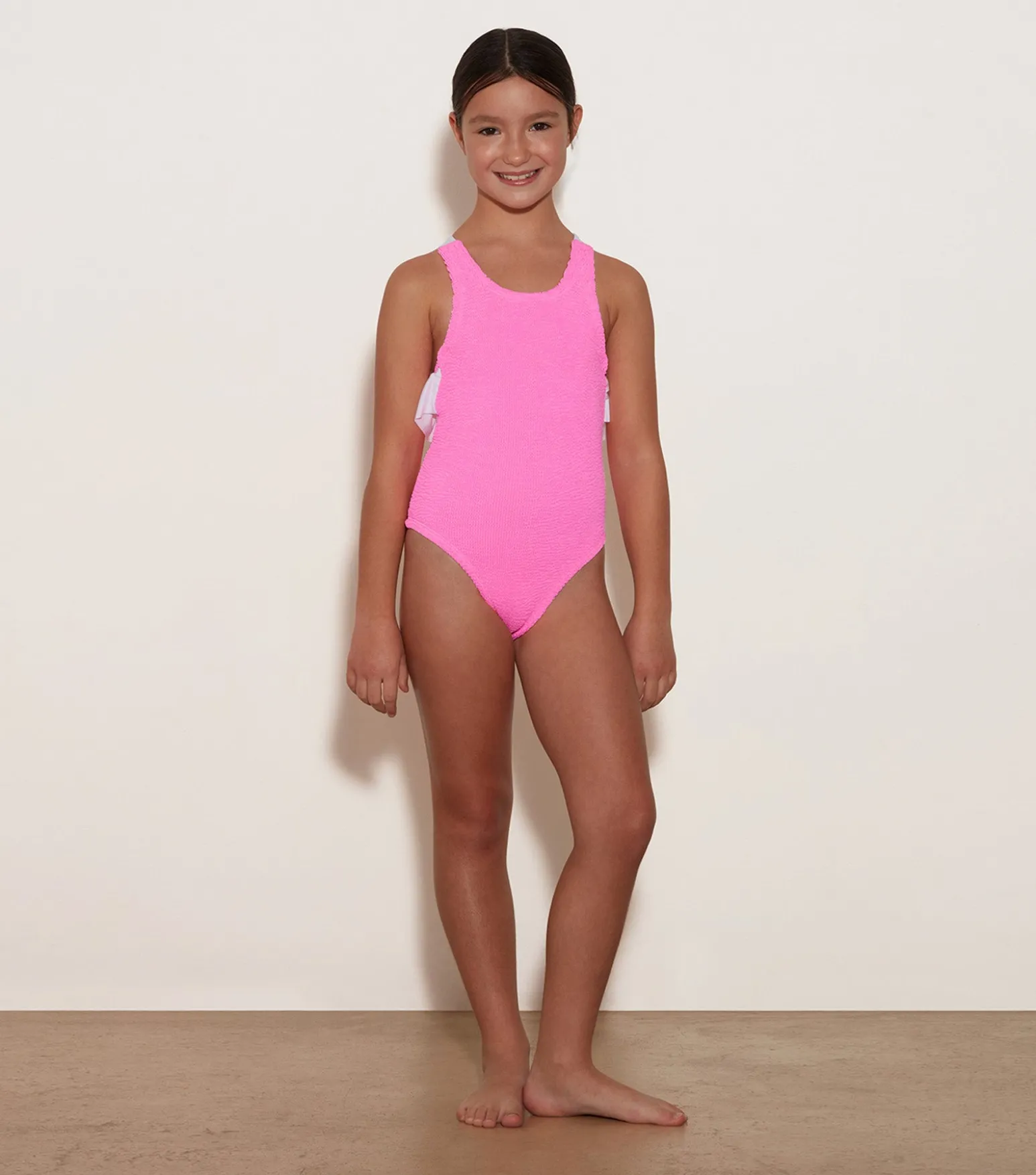 Hunza G Kids - 7-12 Yrs-Kids Lara Swim - Bubblegum