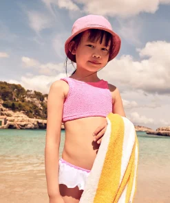 Hunza G Kids - 7-12 Yrs-Kids Olive Bikini - Bubblegum