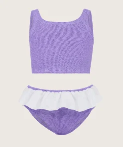 Hunza G Kids - 7-12 Yrs-Kids Olive Bikini - Lilac