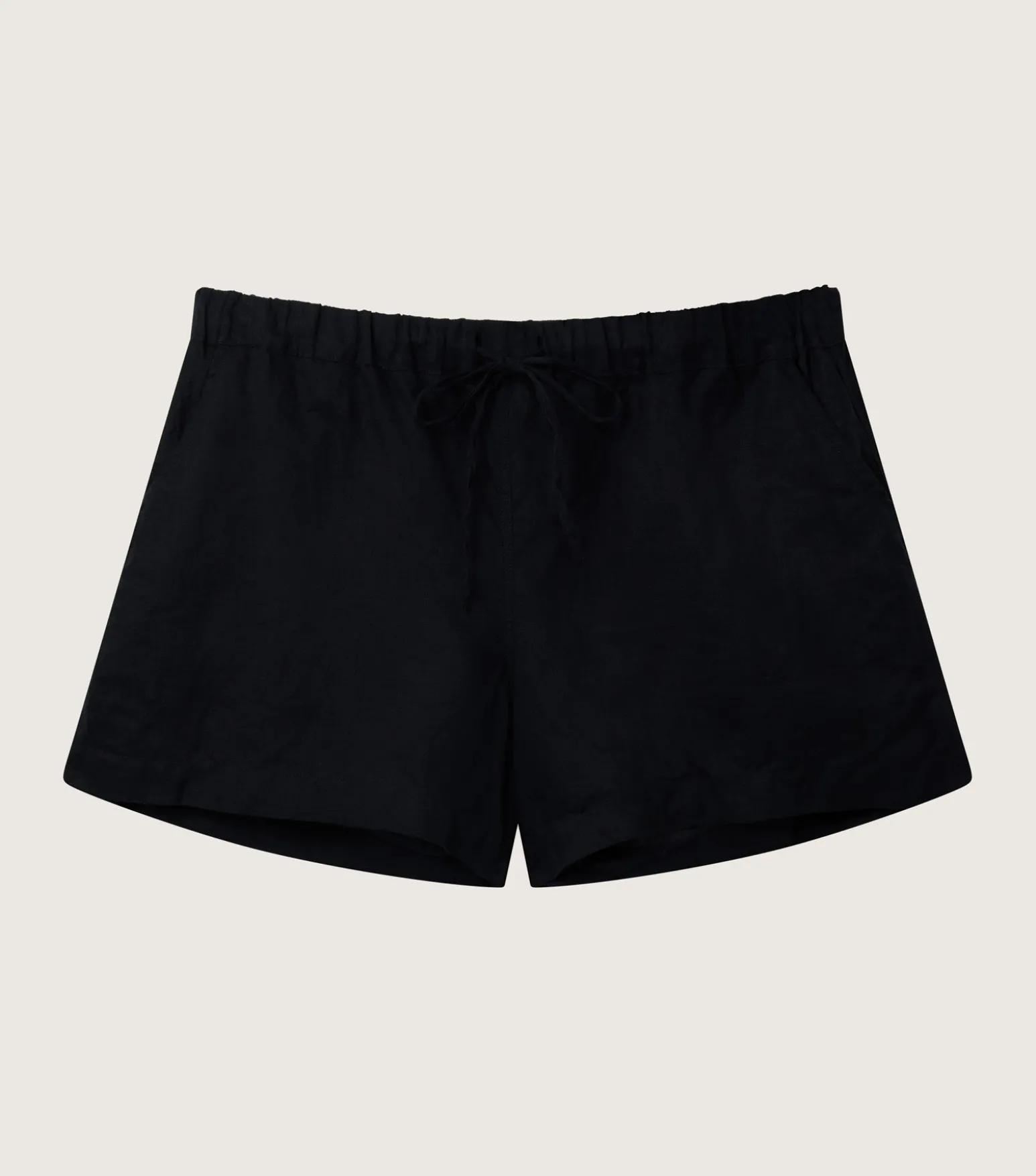 Hunza G Shorts And Skirts-Linen Shorts - Black