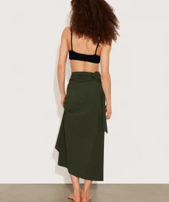 Hunza G Shorts And Skirts|Sarongs-Long Sarong - Khaki