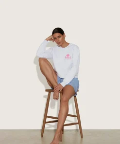 Hunza G Sweats|Shirts And Tops-Los Angeles Sweatshirt - Grey