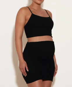 Hunza G Shorts And Skirts-Mini Skirt - Black