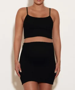 Hunza G Shorts And Skirts-Mini Skirt - Black