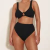Hunza G Bikini Sets|Bralette-Nadine Lurex Bikini - Black/Gold