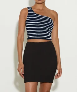 Hunza G Shirts And Tops-Neoma Top - Navy/White Stripe