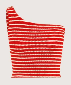 Hunza G Shirts And Tops-Neoma Top - Red/White Stripe