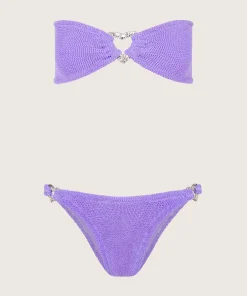 Hunza G Bikini Sets|Bandeau-Nicole Bikini - Lilac