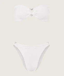 Hunza G Bikini Sets-Nicole Bikini - White