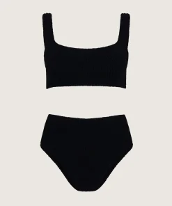 Hunza G Bikini Sets|Bralette-Patricia Bikini - Black