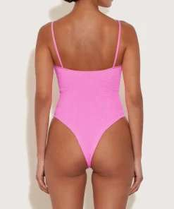 Hunza G Scoop Neck-Petra Swim - Bubblegum