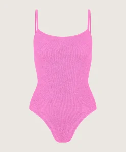Hunza G Scoop Neck-Petra Swim - Bubblegum