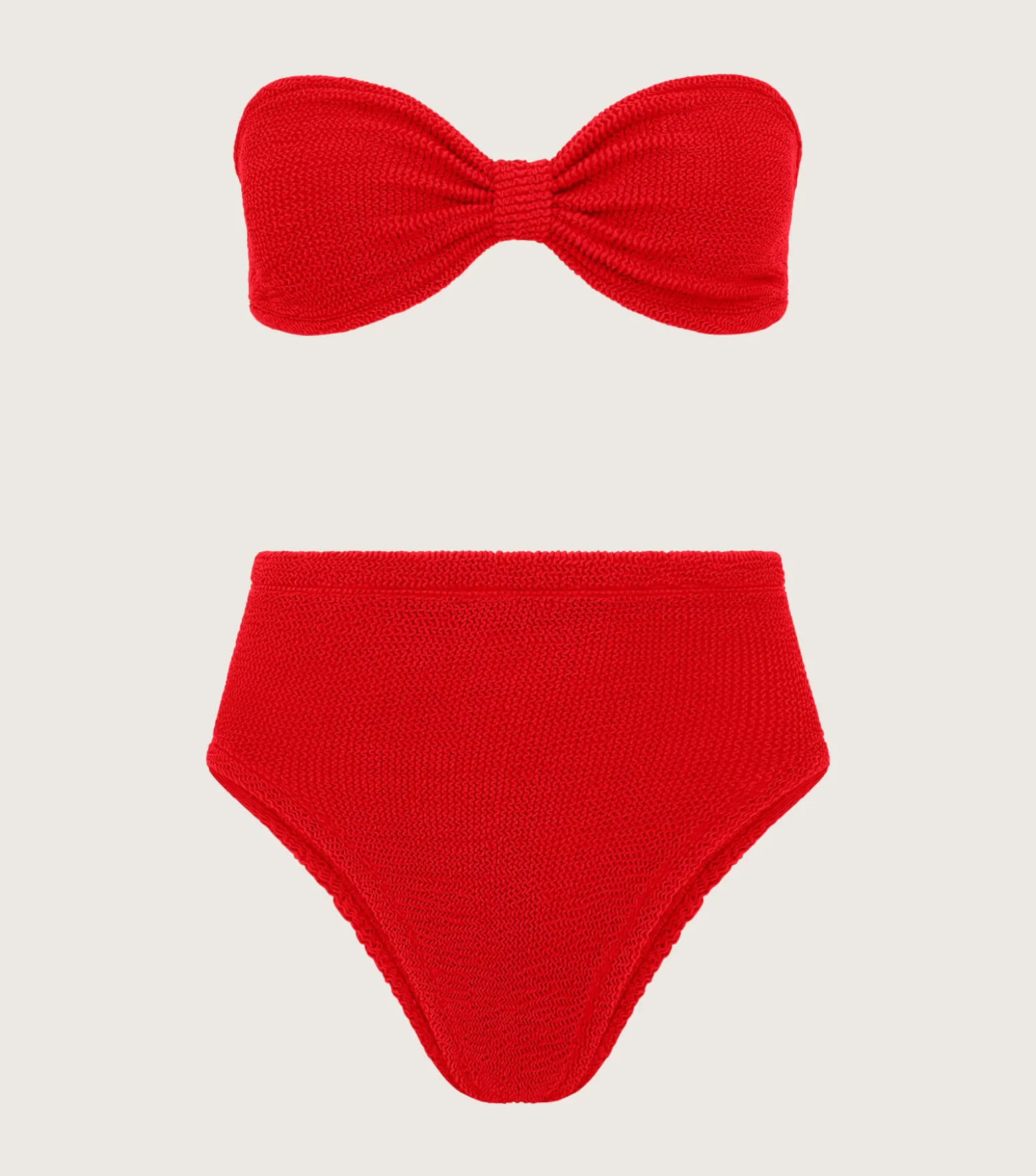 Hunza G Bikini Sets|High-Waisted-Ruby Bikini - Red