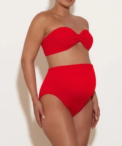 Hunza G Bikini Sets|High-Waisted-Ruby Bikini - Red