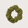 Hunza G Scrunchies-Scrunchie - Metallic Moss