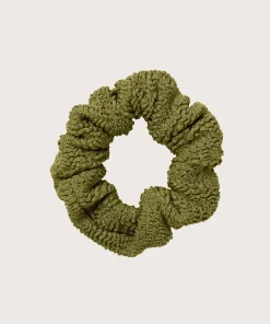 Hunza G Scrunchies-Scrunchie - Metallic Moss