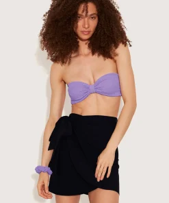 Hunza G Shorts And Skirts|Sarongs-Short Sarong - Black