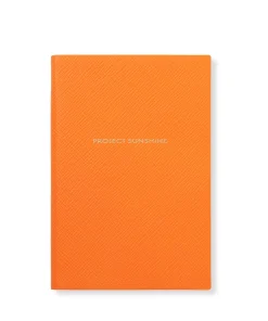 Hunza G Notebooks-Smythson X Chelsea Notebook - Orange