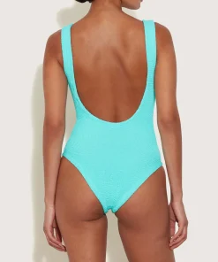 Hunza G Square Neck-Square Neck Swim - Aqua