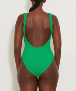 Hunza G Square Neck-Square Neck Swim - Emerald
