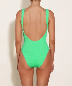 Hunza G Square Neck-Square Neck Swim - Lime