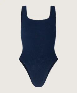 Hunza G Square Neck-Square Neck Swim - Navy
