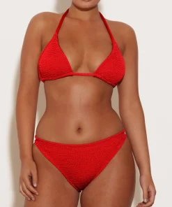 Hunza G Triangle|Bikini Sets-Tammy Bikini - Red