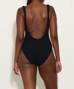 Hunza G Scoop Neck-Tonya Swim - Black