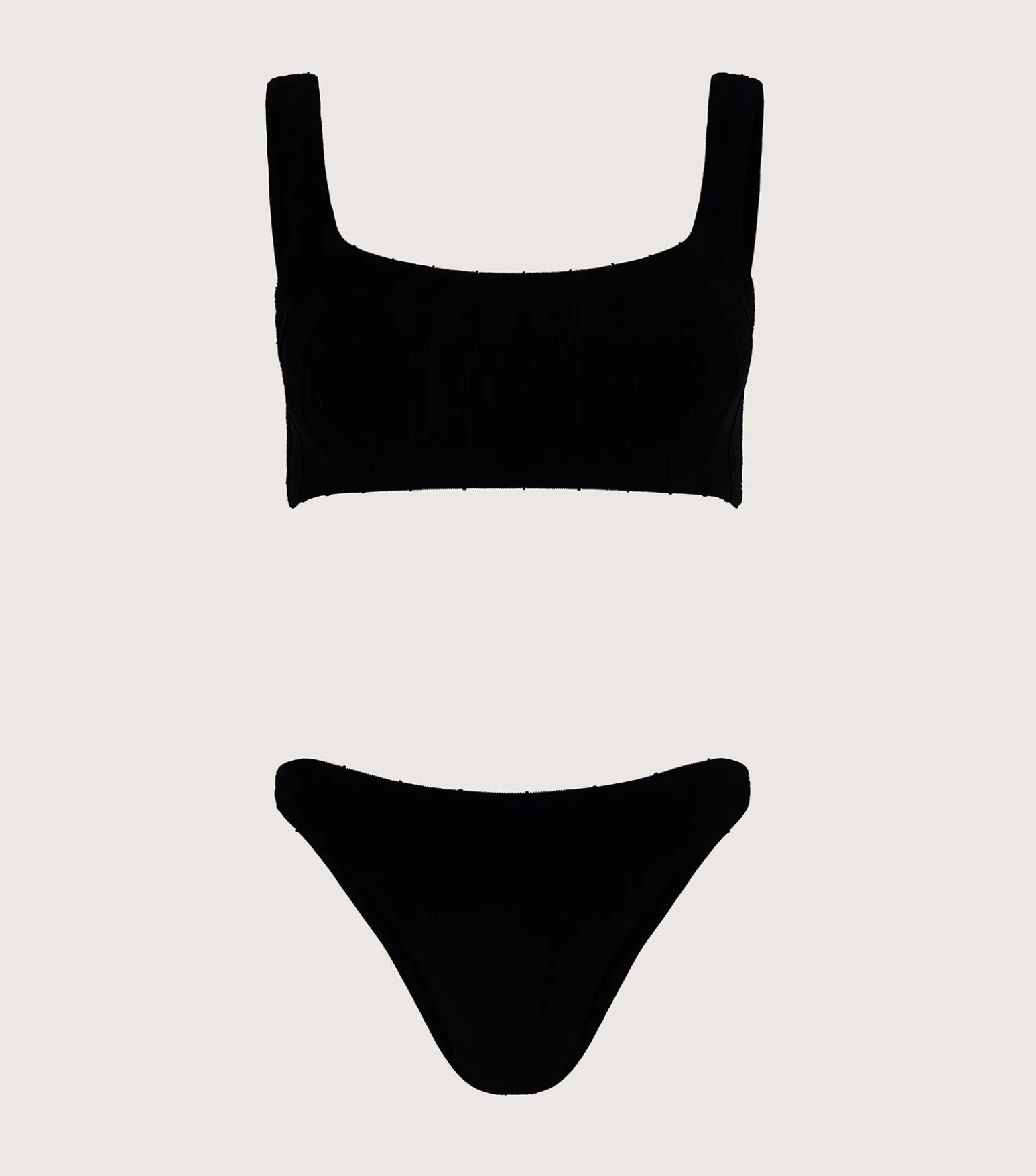 Hunza G Bikini Sets|Bralette-Xandra Nile Bikini - Black