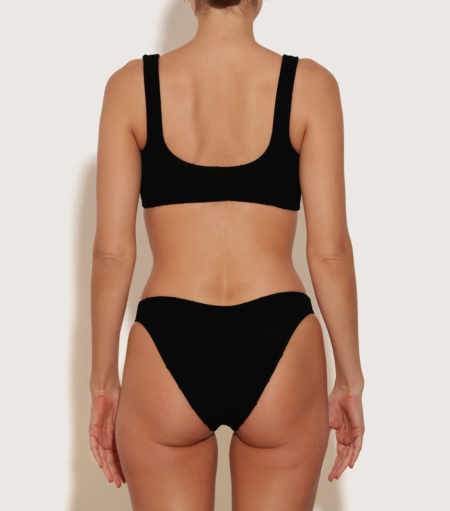 Hunza G Bikini Sets|Bralette-Xandra Nile Bikini - Black